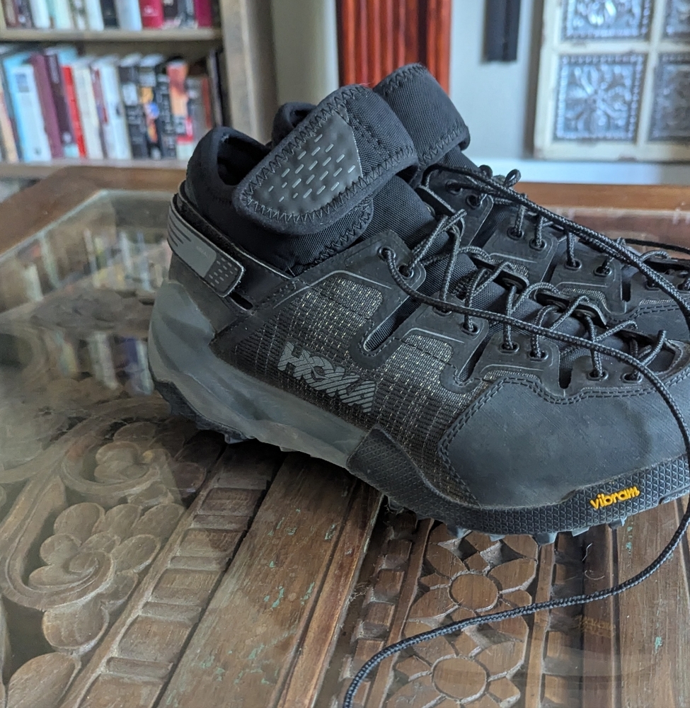 Hoka Black Athletic Hiking-Style Shoes